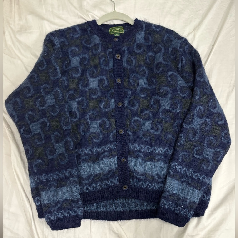 mohair cottage core vintage cardigan